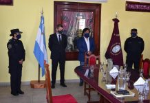 El Gobernador Sáenz homenajeó a los policías fallecidos en el marco de la pandemia