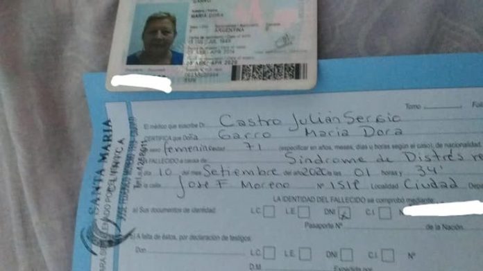 certificado defuncion