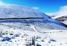 La Cuesta de Lipán en Jujuy amaneció cubierta de nieve: piden circular con precaución