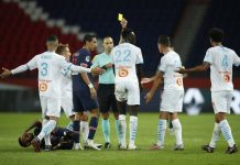 Escandaloso clásico entre PSG y Olympique de Marsella: cinco expulsados y batalla entre Di María, Benedetto, Paredes y Neymar