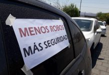 Ayer caravana y bocinazo de protesta en el Gran Bourg hoy se hizo presente la Policia “en trabajo preventivo