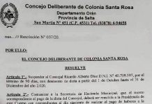 Colonia Santa Rosa suspenden a un concejal por haber cobrado el IFE y participar de una fiesta