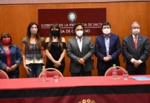 Sáenz y Arroyo firmaron convenios para emprendimientos socio productivos y Primera Infancia