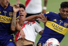 Boca y River protagonizaron un Superclásico apasionante y empataron en la Bombonera, igualaron 1-1.