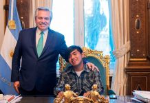 Al joven wichi salteño premiado lo recibió Fernández y Sáenz y sigue viviendo en su ranchito