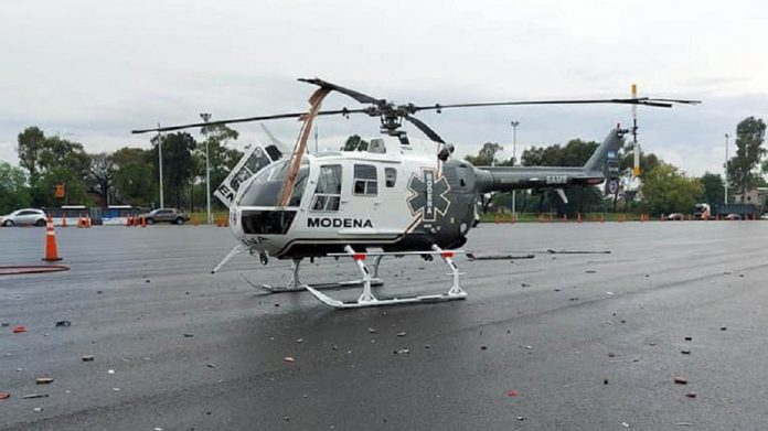 helicoptero del same chocado