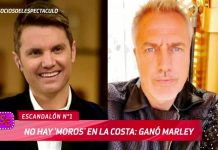 Marley y Santiago del Moro en conflicto por el Martín Fierro