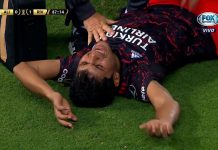 La estremecedora lesión de Robert Rojas tras una brutal patada de Aldair Rodríguez que empañó el triunfo de River Plate ante Alianza Lima
