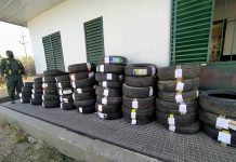 Salieron de Orán con 40 kilos de coca y 53 neumáticos y los detuvieron en Catamarca