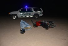 Eluden un puesto de control, se caen de la moto y abandonan 18 kilos de marihuana en Aguaray