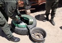 Cafayate: bolivianos llevaban 43 kilos de cocaína en los neumáticos de una camioneta