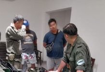 Cruzó el Bermejo en Aguas Blancas con 31 kilos de cocaína en una caja