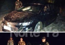 Cruzaban el rio Bermejo hacia Bolivia llevando un Chevrolet Astra arriba de un gomón