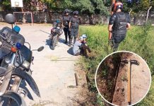 Sorprendidos con las manos en el “pico”: robaban cables subterráneos en un club de Metan