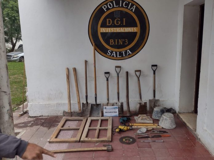 herramientas secuestradas en metan