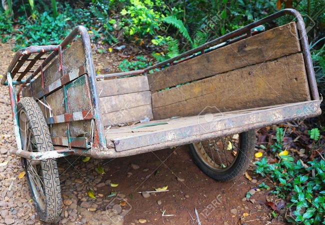 Old cart in rural