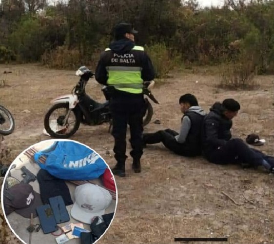 dos detenidos en la silleta