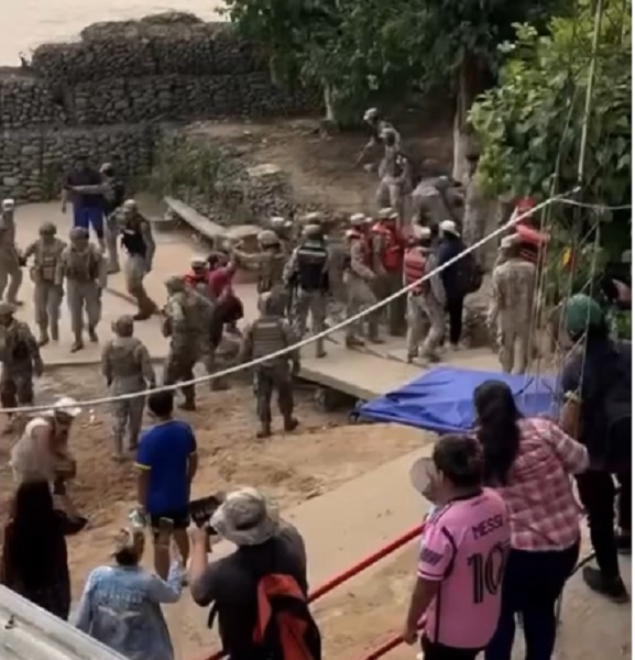 militares bolivianos controlan contrabando en bermejo