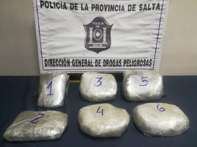 6 kilos de marihuana