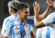Goleada histórica: la Selección argentina Sub 20 aplastó 6-0 a Brasil en su debut en el Sudamericano