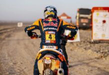 Dakar: Sanders ganó la etapa 4 en motos, Luciano 12° y Kevin Benavidez 16°
