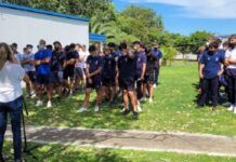 Una sola alumna asistió a clase de gimnasia en la Escuela de Comercio de Orán