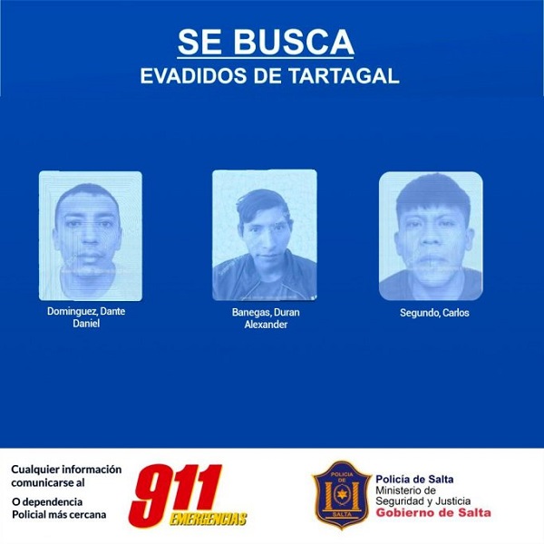 los presos buscadosa de tartagal