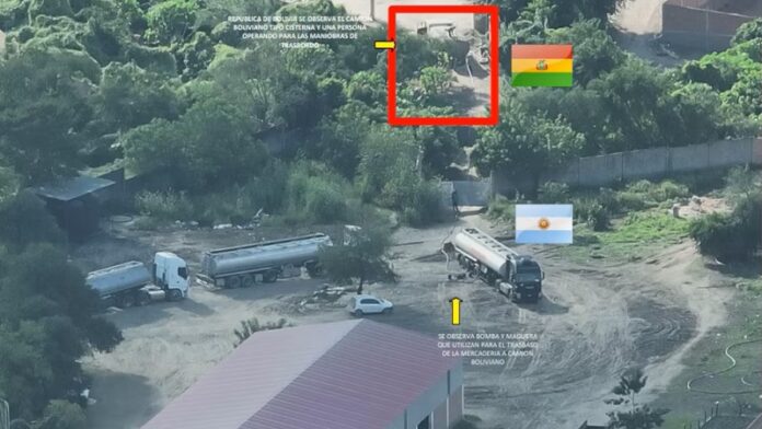 contrabando de aceite en Yacuiba