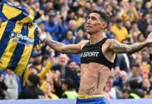 El golazo de tiro libre de Ángel Di María para darle el triunfo a Central en el clásico de Rosario ante Newell’s