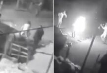 Encontró a su expareja con su nuevo novio y la prendió fuego en el medio de la calle