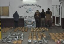 Detienen a 4 narcos con 175 kilos de marihuana en una zona montuosa de Orán