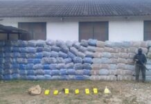 Bagayeros cruzaban el Bermejo con 3.870 kilos de hojas de coca, 69.500 paquetes de cigarrillos y 7 kilos de cocaína