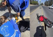 Murió el motociclista que cayó en avenida Banchik y hubo otra víctima que chocó en Ciudad Valdivia