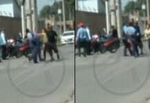 En Orán una mujer agarro a trompadas a los policías de transito que le secuestraron la moto