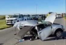 Trágico accidente en la ruta 11: un auto despistó, chocó contra un poste de luz y murió un nene de 2 años