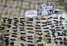 En una ambulancia de la empresa VIVTEN ingresaron bolsitas con fernet al Martearena