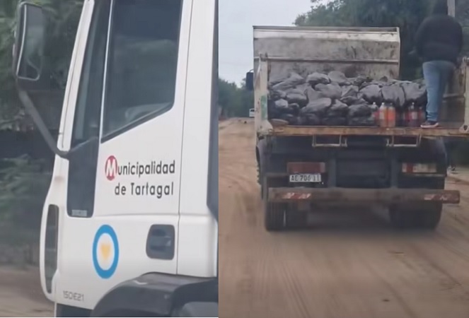 bolsones en camiones de Tartagal