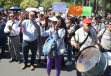 Una marcha en la plaza 9 de julio reclamo justicia y transparencia por la muerte de Cordeyro
