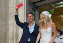 El Peque Schwartzman y Eugenia De Martino se casaron por civil en una ceremonia íntima