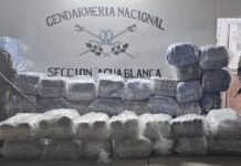 Bagayeros sorprendidos en Orán con 187 kilos de marihuana y 672 kilos de hojas de coca