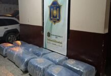 La Policía verificó un auto en Yrigoyen y encontró 250 kilos de hojas de coca