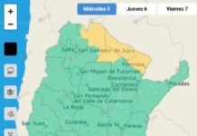 Alerta hoy por tormentas y granizo en varias provincias y en el norte de Salta