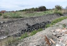 Vecinos de San Carlos denunciaron la existencia de una gran cantidad de cubiertas en Rio ancho