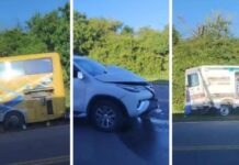 Un hombre murió cuando cambiaba la rueda del colectivo cerca de Metan