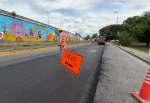 Comenzó la repavimentación de la rotonda de Limache
