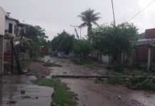 Fuerte Temporal azotó la localidad de Aguas Blancas