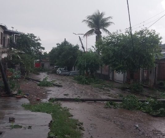 Fuerte Temporal azotó la localidad de Aguas Blancas