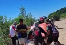 Bagayeros se enfrentaron con Prefectura en un paso no habilitado de Aguas Blancas