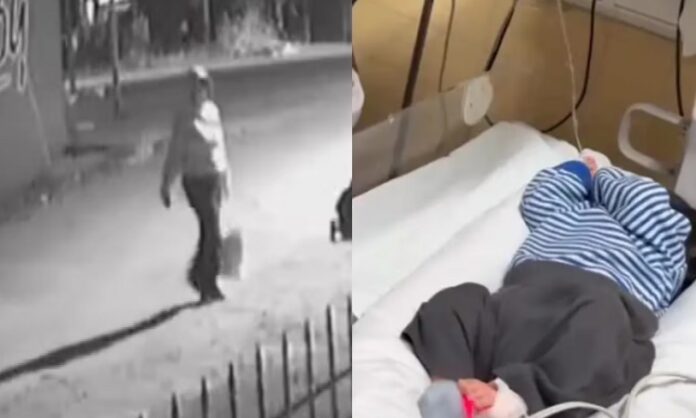 bebe abandonado en una bolsa