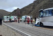Un muerto y más de 20 heridos en un choque entre un camión y un colectivo de una empresa que une Salta con Iruya